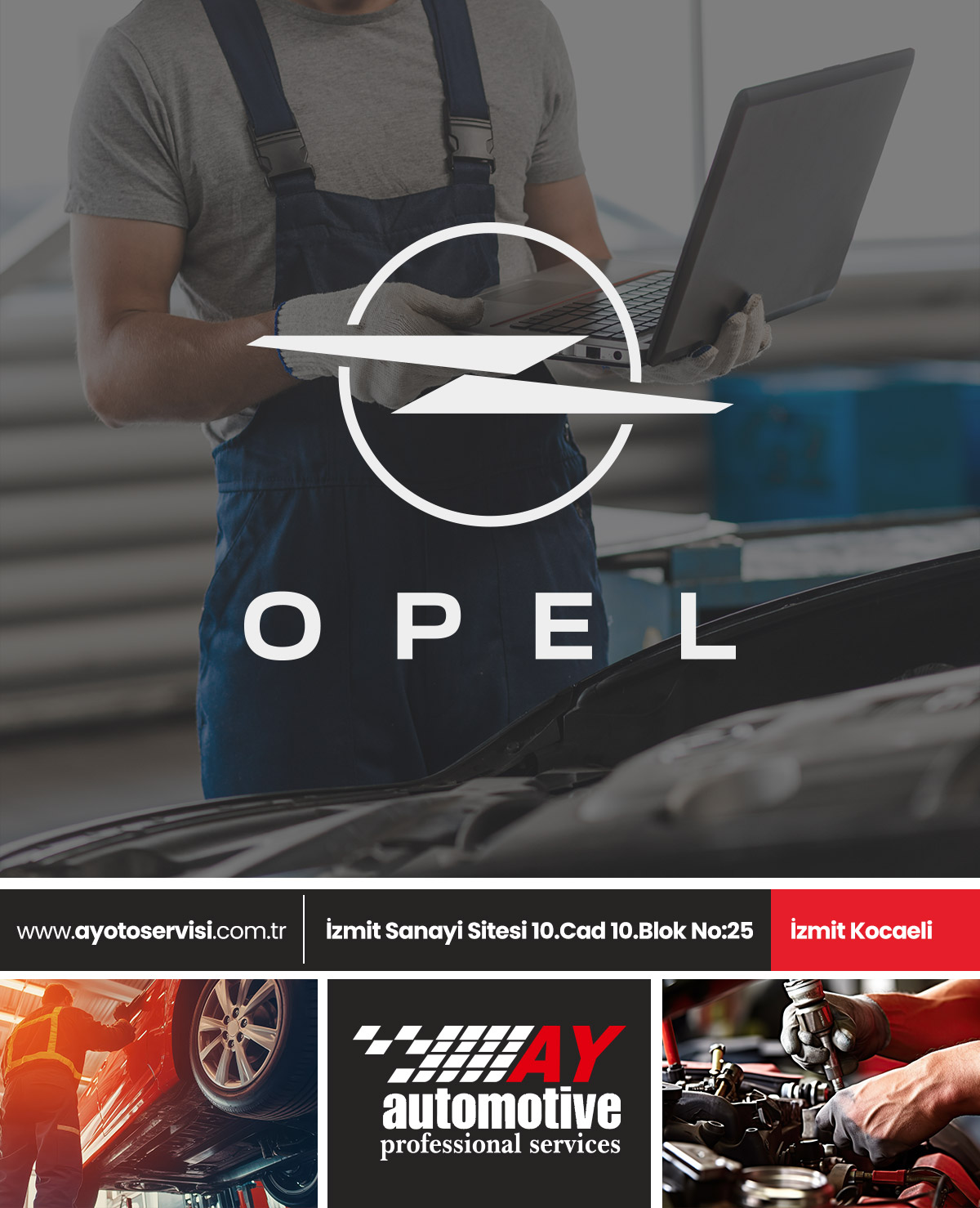 Kocaeli İzmit Sanayi Sitesi Opel Motor Mekanik Beyin Elektrik Özel Servisi