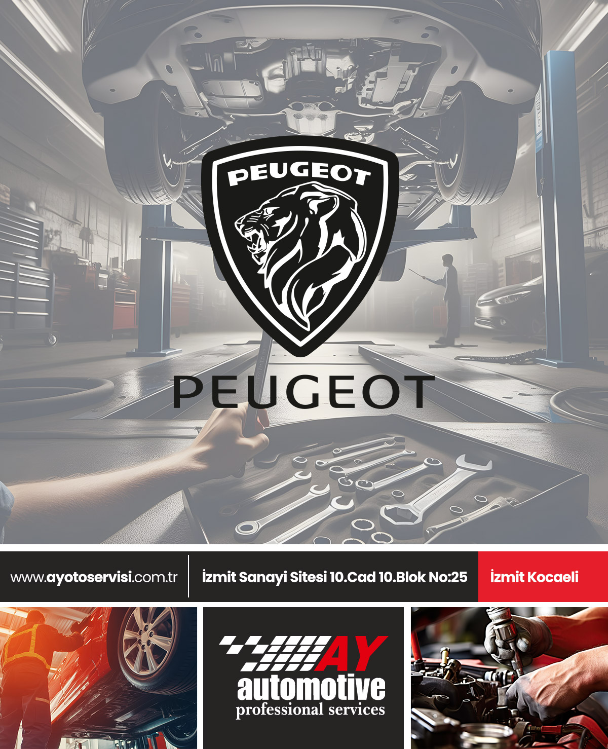 Kocaeli İzmit Sanayi Sitesi Peugeot Motor Mekanik Beyin Elektrik Özel Servisi
